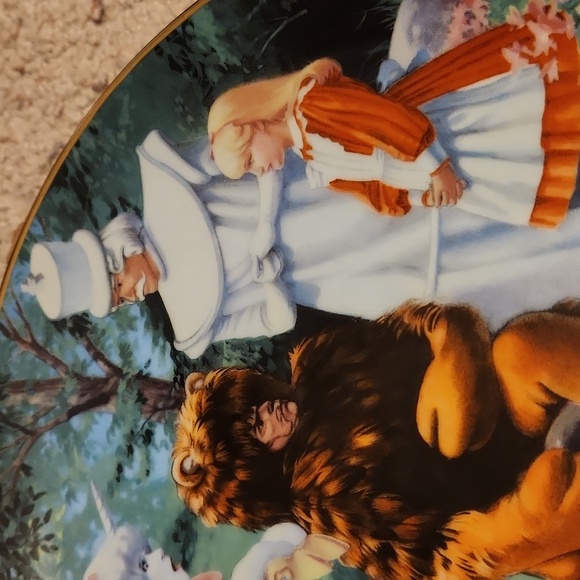 Royal Wickford Alice in Wonderland Lion and Unicorn Collector Plate George Terp - Picture 2 of 7